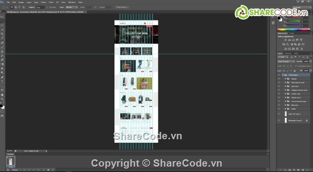 PSD,Fashion Store,Giao diện cho website thời trang,giao diện web bán quần áo,psd web mỹ phẩm