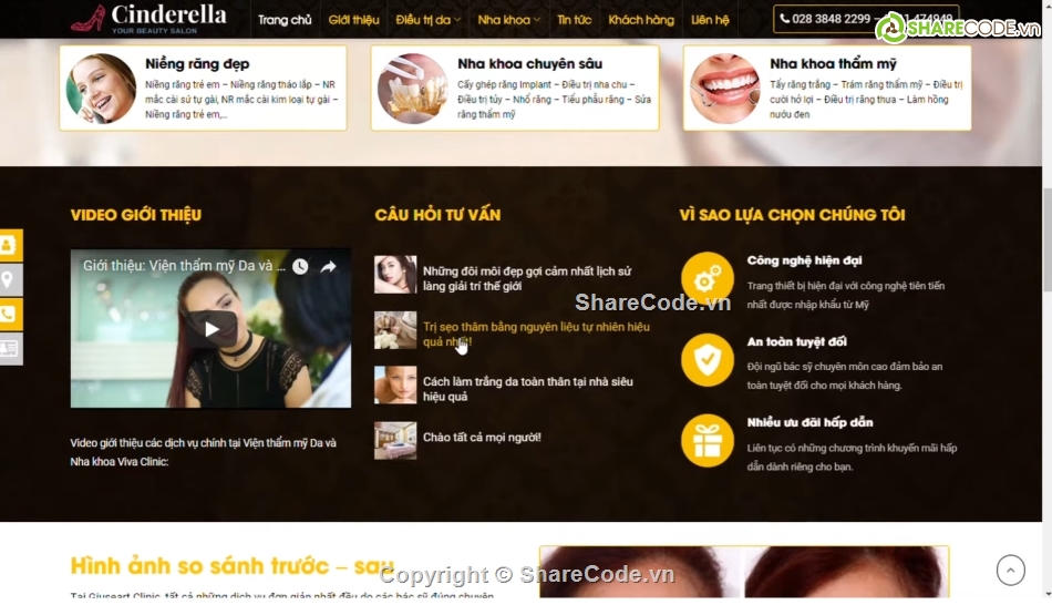 Full code website spa,code dịch vụ spa,code web spa