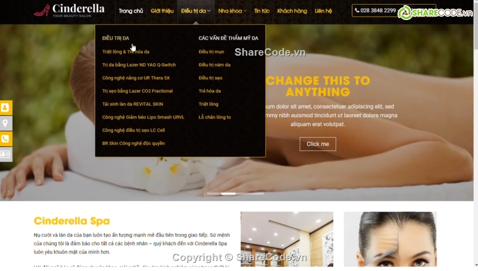 Full code website spa,code dịch vụ spa,code web spa