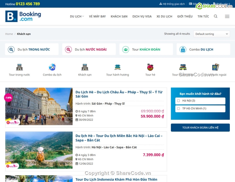 Web Booking Tour Travel,theme wordpress,website du lịch,mã nguồn wordpress travel,sharecode