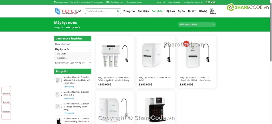 theme WordPress bán máy lọc khí,giao diện bán thiết bị lọc không khí,theme WordPress chuẩn SEO  giao diện WordPress đẹp