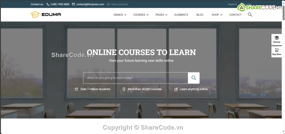 theme wordpress,theme eduma,eduma,bán khóa học,bán hàng,khóa học