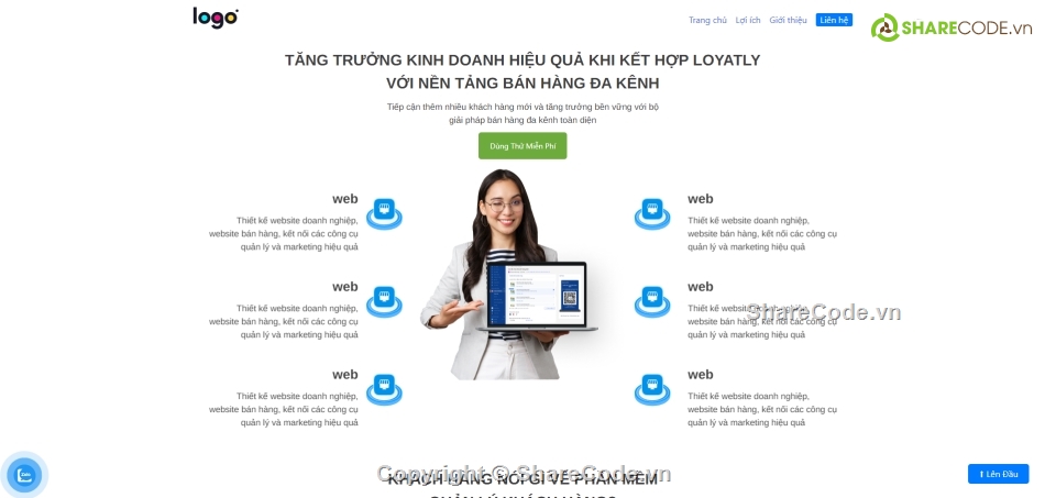 phần mềm,page,giới thiệu,Landing page giới thiệu