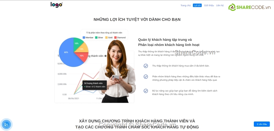 phần mềm,page,giới thiệu,Landing page giới thiệu