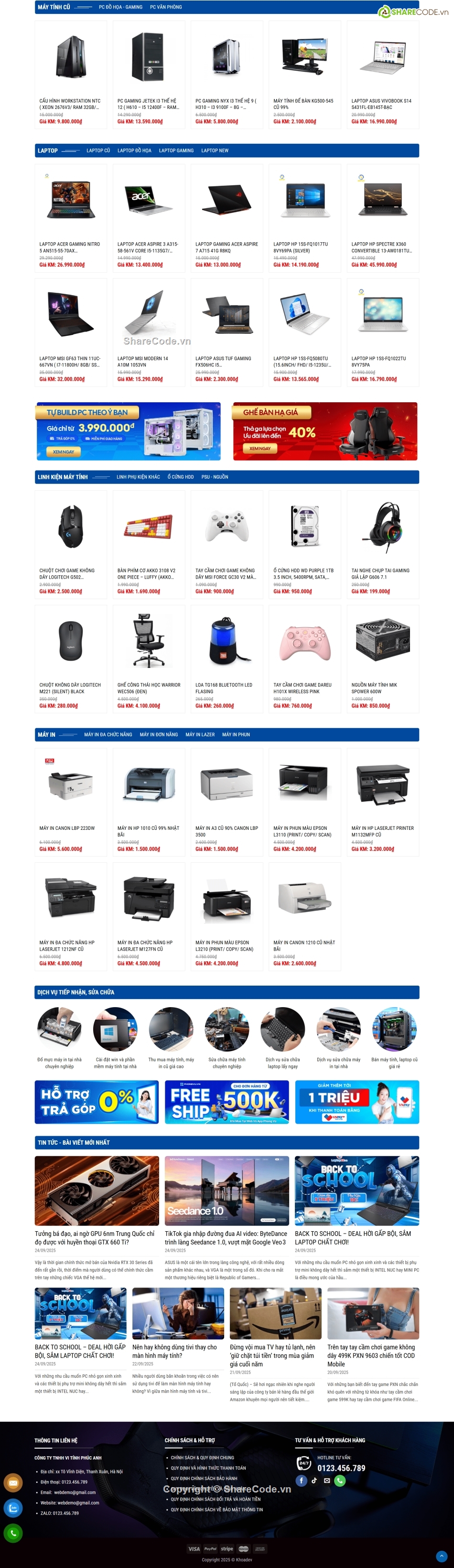 theme wordpress máy tính,theme wordpress điện thoại,website máy tính,website pc,webste điện thoại,theme wordpress