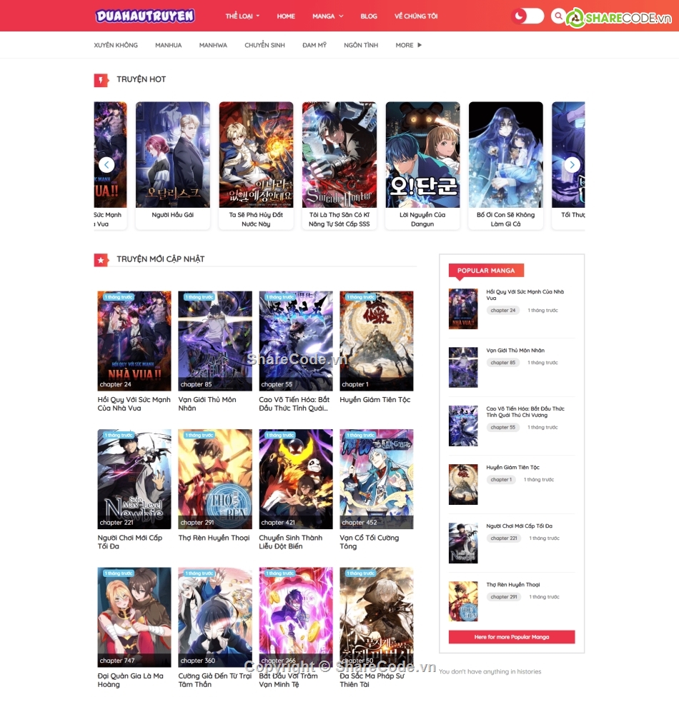 web truyện,theme truyện tranh,code truyện tranh,web đọc truyện,theme wordpress đọc truyện,website truyện tranh