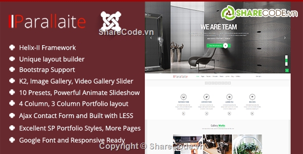 Template,WordPress Theme,Theme html,Joomla Template,Parallaite,Business v1.0.1