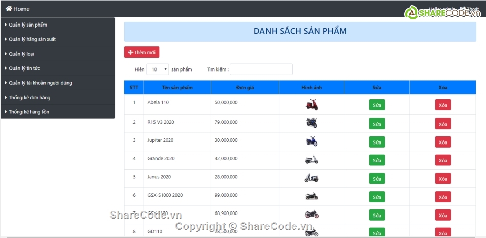 Website bán xe máy,Code website bán xe máy php,website bán xe máy php,Code web bán xe máy bootstrap
