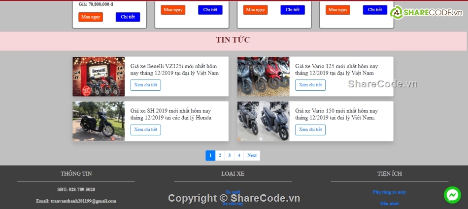 Website bán xe máy,Code website bán xe máy php,website bán xe máy php,Code web bán xe máy bootstrap