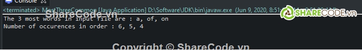 file,Tìm số lần xuất hiện,3 từ xuất hiện nhiều nhất,java