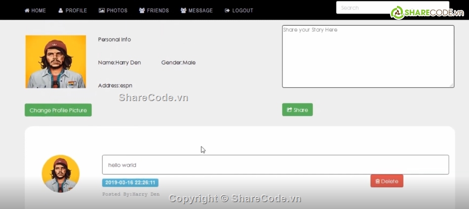 mạng xã hội,code PHP giao diện đẹp,giao diện cực đẹp