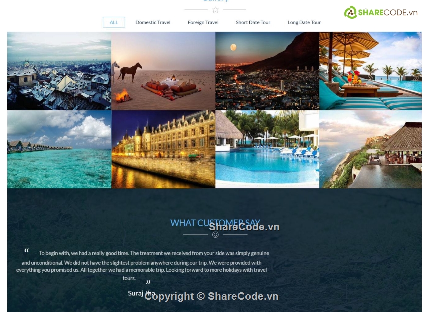 Du lịch,đơn giản,website PHP đơn giản