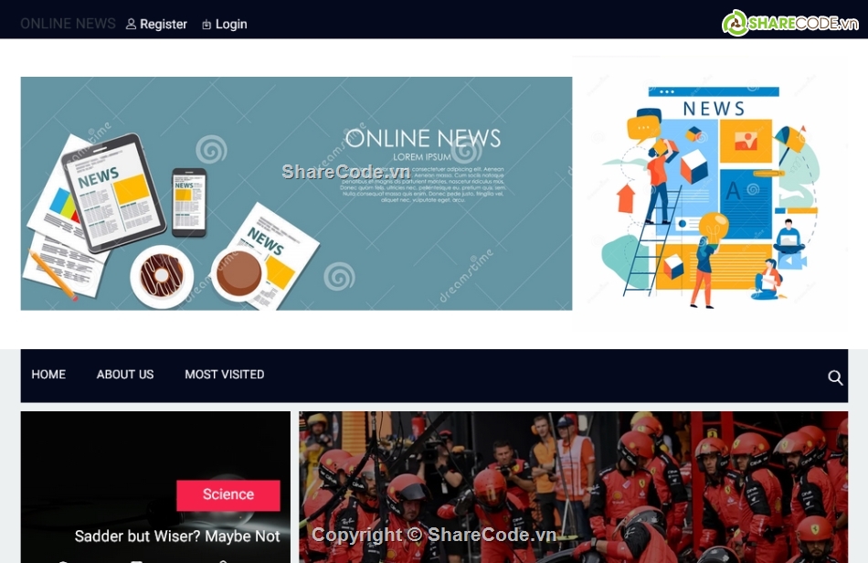 tin tức php,website tin tức php,Code php tin tức