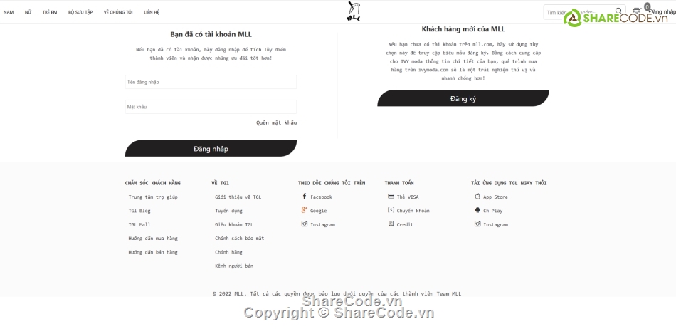 web sản phẩm,web bán thời trang,web bán sản phẩm