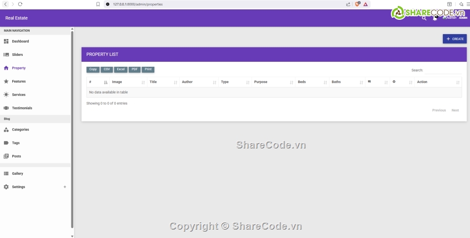 web bất động sản,Laravel,web