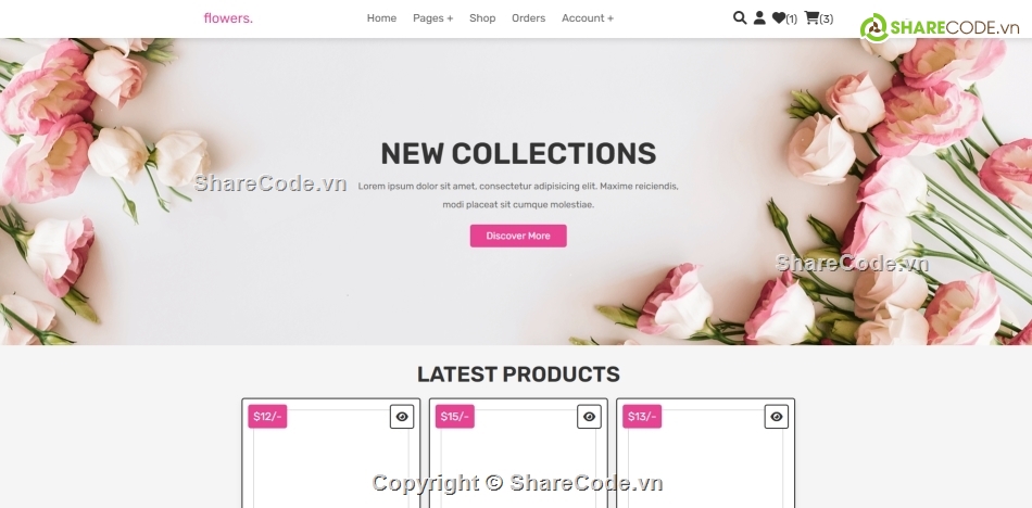 web php,php đơn giản,web cửa hàng hoa