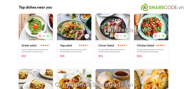 giao diện web,giao diện web đẹp,đặt đồ ăn