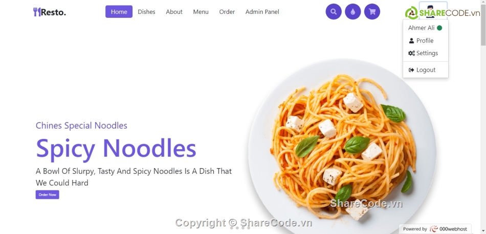 web php,web thực phẩm,thực phẩm