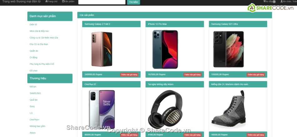 code web,điện tử,thương mại