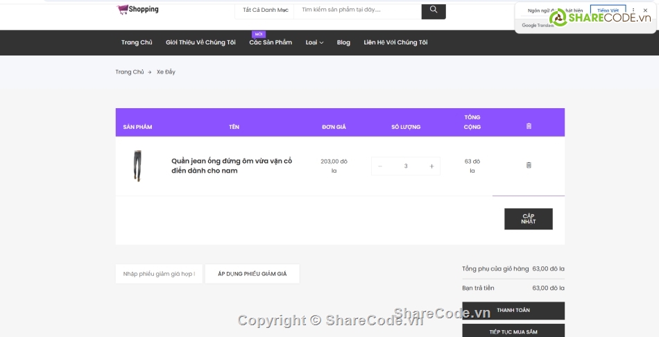 web,Laravel,điện tử,thương mại
