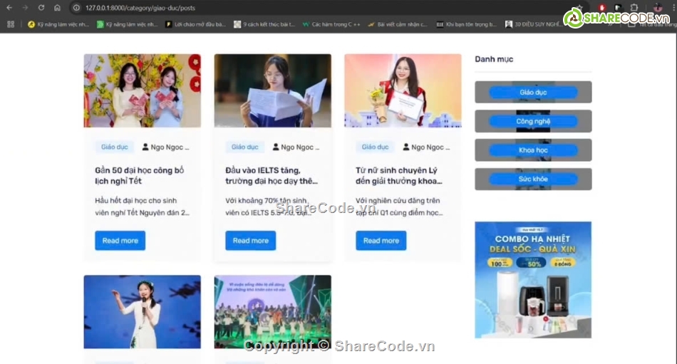 website tin tức giáo dục,tin tức giáo dục,giáo dục,php laravel
