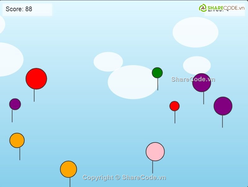 javascript,game bắn bóng,code game bắn bóng