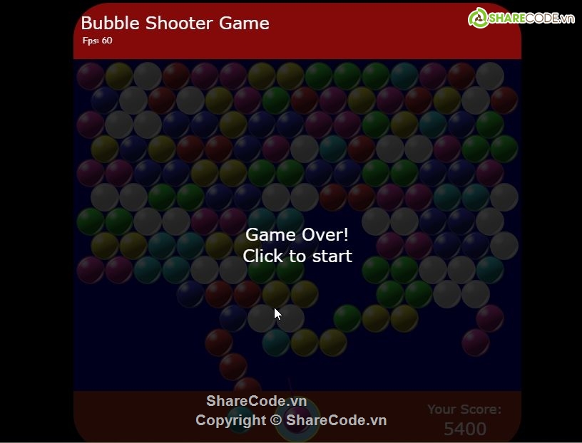 bắn bong bóng,game bắn súng,javascript