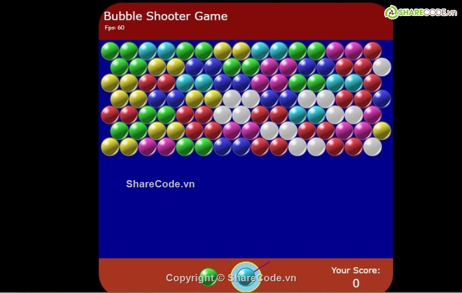 bắn bong bóng,game bắn súng,javascript