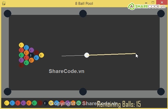 game bóng,trò chơi bi a,game python