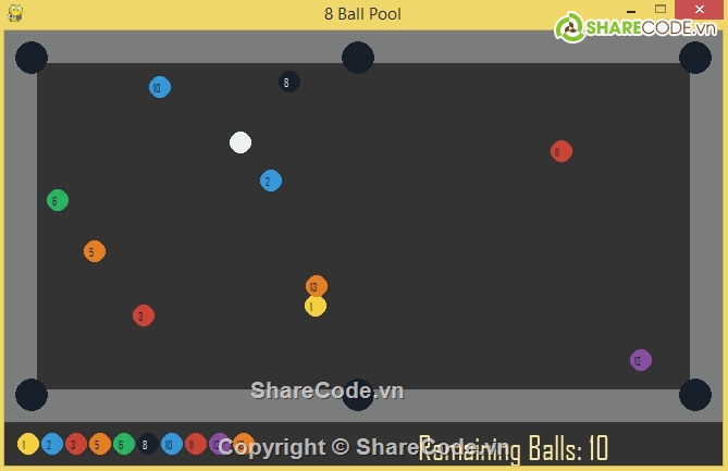 game bóng,trò chơi bi a,game python