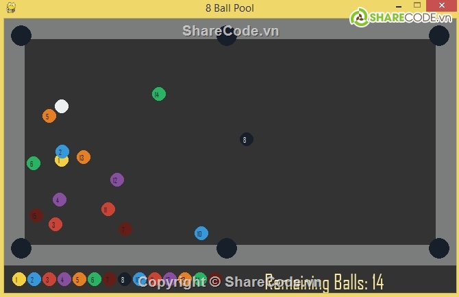 game bóng,trò chơi bi a,game python