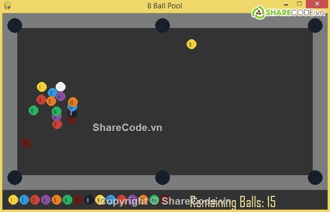 game bóng,trò chơi bi a,game python