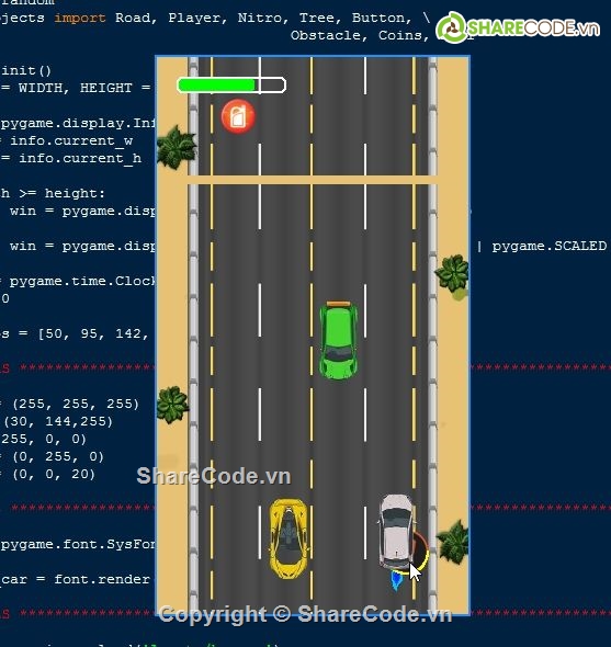 Trò chơi đua xe,Code game đua xe,source game đua xe