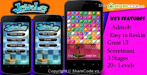 Jewel,source code android,game adroid,game kim cương,Trò chơi Jewel