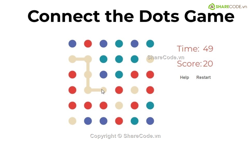 game nối điểm,trò chơi kết nối,kết nối