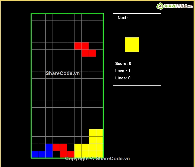 Tetris,pygame,xếp hình
