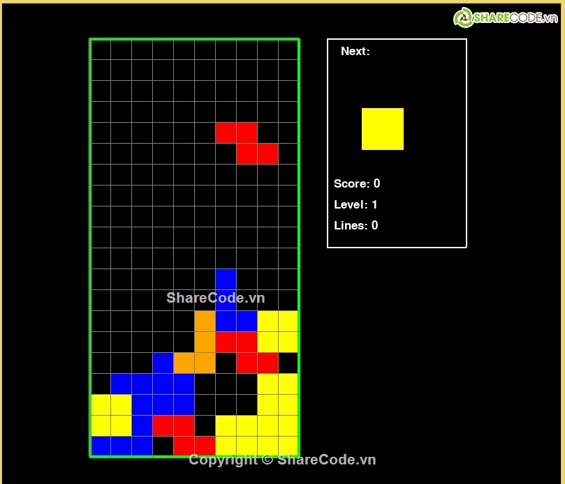 Tetris,pygame,xếp hình