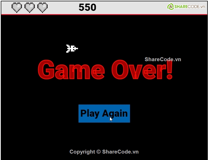 Space,bắn máy bay,code game bắn máy bay