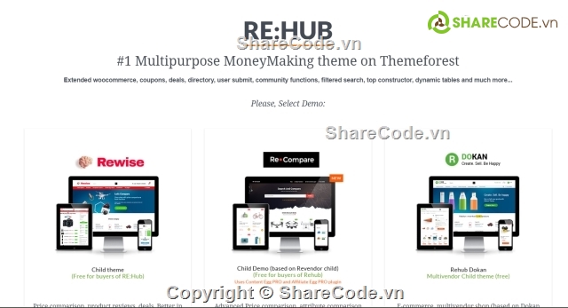 theme affiliate,theme làm affiliate,theme rehub,REHub