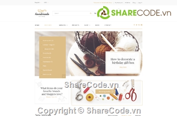 shop wordpres,Handmade,theme shop,theme bán hàng