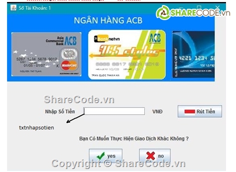 code ứng dụng atm,Ứng dụng ATM,quản lý cây ATM,quản lý thông tin,quản lý tài khoản