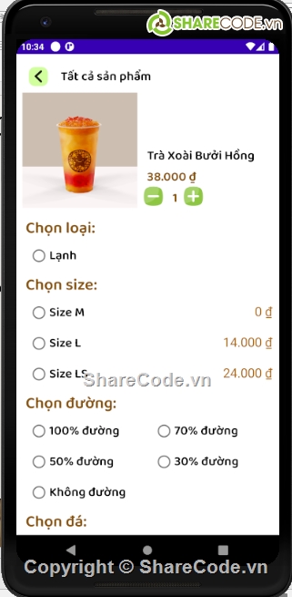 Ứng dụng trà sữa,trà sữa,bán trà sữa,ứng dụng android,share fullcode bán hàng,fullcode bán trà sữa