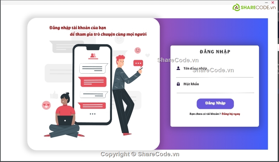 code chat,client server,chat voice,chat tcp,App chat,Ứng dụng chat tcp