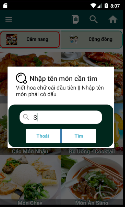 app android service,ứng dụng android,ứng dụng nấu ăn,app nấu ăn android