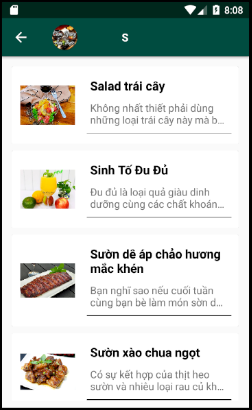 app android service,ứng dụng android,ứng dụng nấu ăn,app nấu ăn android