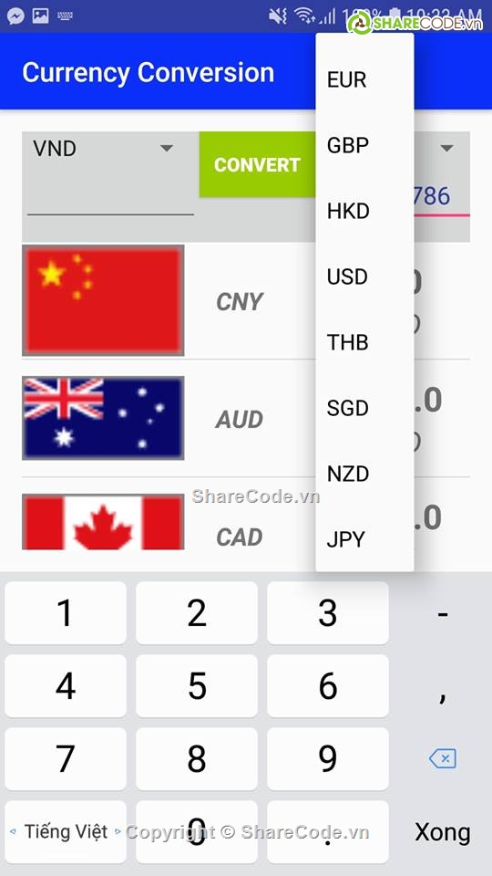 Ứng dụng android,chuyển đổi cơ số,chuyển đổi tiền tệ,chuyển đổi tiền,convert tiền,Convert Money