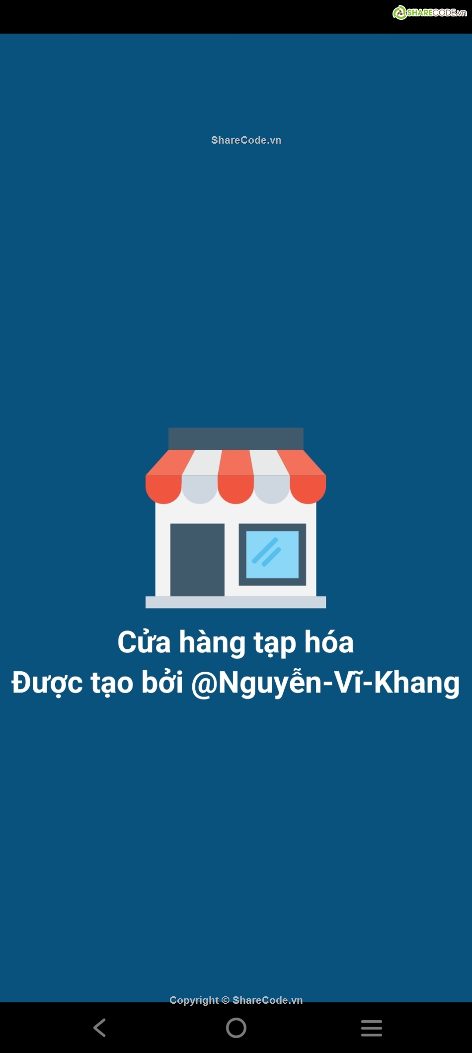 Ứng dụng,code cửa hàng,Cửa hàng tạp hóa,android cửa hàng tạp hóa