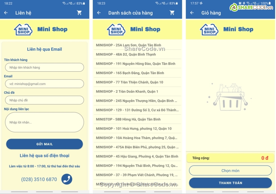 App đồ ăn,App đặt đồ ăn Android,code app bán hàng,code app đặt đồ ăn,app đặt món ăn