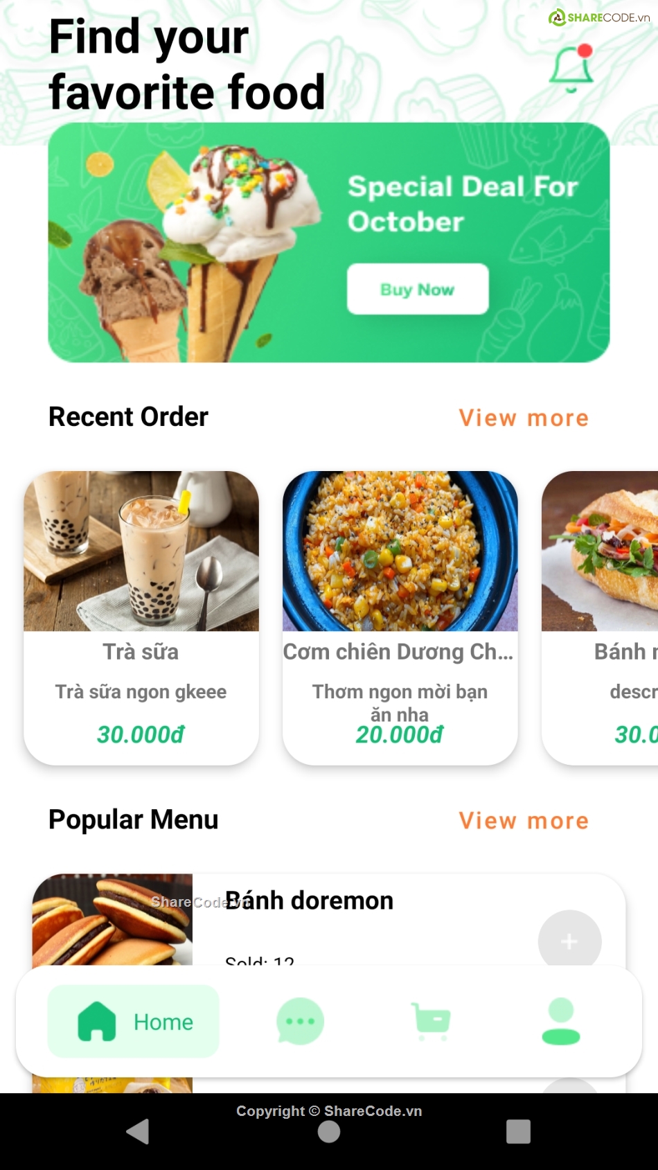 Ứng dụng,canteen,đặt đồ ăn,Ứng dụng đặt đồ ăn