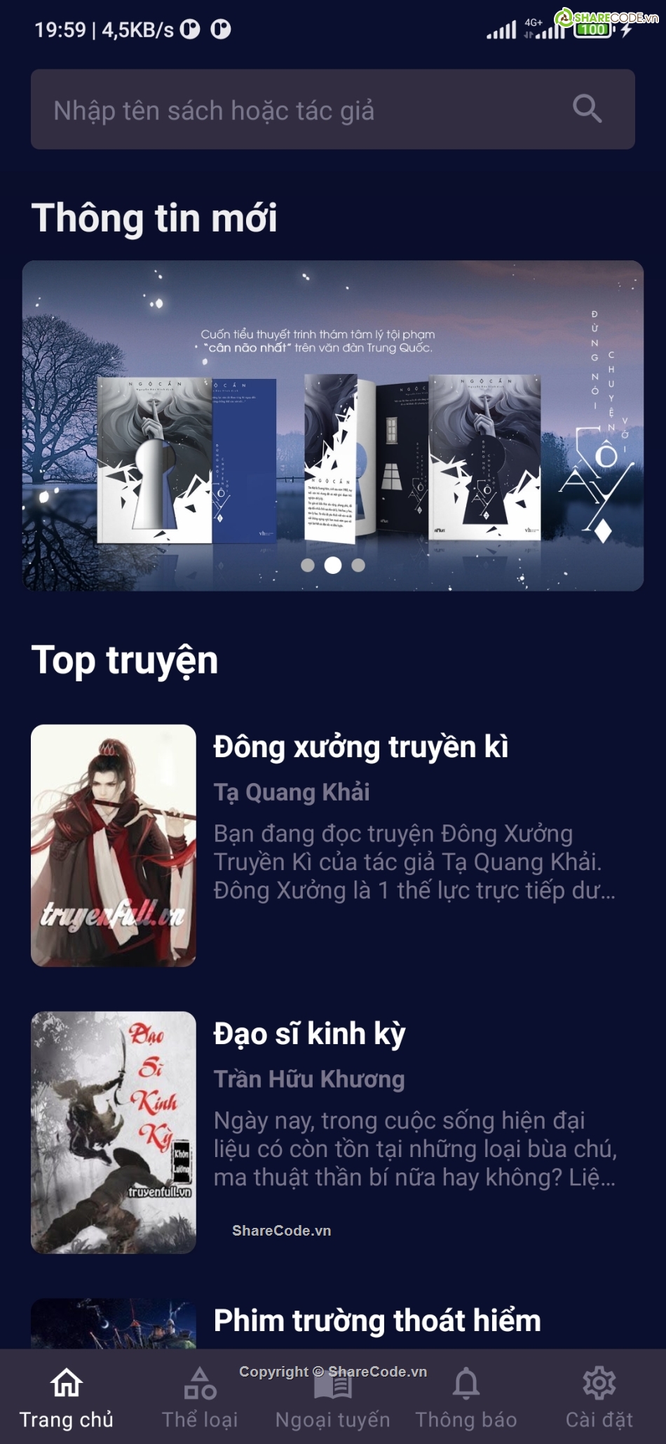 Ứng dụng  Android,Ứng dụng,website đọc truyện đẹp